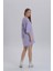 Kadın Sırt Baskı Detay Oversize T-Shirt Elbise 2