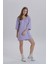 Kadın Sırt Baskı Detay Oversize T-Shirt Elbise 3