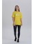 Kadın Breaking News Baskı Yandan Yırtmaçlı Bisiklet Yaka Örme T-Shirt 3