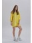 Kadın Sırt Baskı Detay Oversize T-Shirt Elbise 2