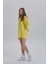Kadın Sırt Baskı Detay Oversize T-Shirt Elbise 3