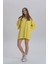 Kadın Sırt Baskı Detay Oversize T-Shirt Elbise 5