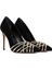 Kadın Siyah Ince Topuklu Süet Deri Stiletto 24WFD122810 4