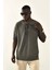 Yeşil Bağcıklı Yaka Detaylı Oversize Tshirt 5