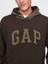 Erkek Kahverengi Gap Logo Houndstooth Desenli Sweatshirt 3