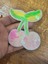 Ütü Ile Yapışan Payetli Pembe Kiraz Arma Dikiş Aplike 10X8 cm 3