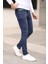 Erkek Jean Slim Fit Dar Paça Likralı Esnek Kot Pantolon 2