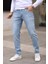 Erkek Jean Slim Fit Dar Paça Likralı Esnek Kot Pantolon 1
