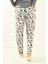Siyah Desenli Keten Pantolon 450342 5