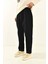 Siyah Müslin Kumaş Erkek Basic Pantolon 2