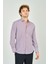 Erkek Slim Fit Ekoseli Uzun Kollu %100 Pamuk Gömlek 2060 Bordo 2