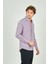 Erkek Slim Fit Ekoseli Uzun Kollu %100 Pamuk Gömlek 2060 Bordo 3