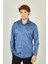 Figs Erkek Slim Fit Uzun Kollu Pamuklu Parlak Kumaş Gömlek 0013 Indigo 1