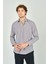 Erkek Slim Fit Ekoseli Uzun Kollu %100 Pamuk Gömlek 2060 Kahverengi 2