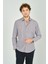 Erkek Slim Fit Ekoseli Uzun Kollu %100 Pamuk Gömlek 2060 Kahverengi 3