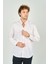 Erkek Slim Fit Uzun Kollu Desenli %100 Pamuk Gömlek 2043 Kırmızı 2