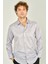 Figs Erkek Slim Fit Uzun Kollu Pamuklu Parlak Kumaş Gömlek 0013 Lila 1