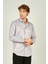 Figs Erkek Slim Fit Uzun Kollu Pamuklu Parlak Kumaş Gömlek 0013 Lila 3