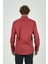 Erkek Slim Fit Desenli Uzun Kollu %100 Pamuk Gömlek 2045 Kırmızı 4