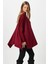 Kadın Zenta Oversize Yan Yırtmaçlı Bordo Triko Kazak 2