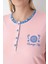 Pembe/mavi Desenli Büyük Beden Pijama Takımı 4