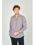 Erkek Slim Fit Ekoseli Uzun Kollu %100 Pamuk Gömlek 2062 Kahverengi 2