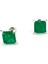 Skydiamond Green Creative Rubies 925 Ayar Gümüş Kare Küpe 1