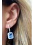 Sky Diamond Blue Creative Sapphire 925 Ayar Gümüş Lüks Küpe 1