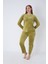 Kadife Yazı Detaylı Pijama Takımı 2
