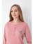 Pembe Desenli Uzun Kol Pijama Takımı 3