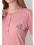 Pembe Desenli Uzun Kol Pijama Takımı 4