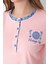 Pembe/mavi Desenli Uzun Kollu Pijama Takımı 3