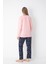 Pembe/lacivert Desenli Uzun Kol Pijama Takımı 3