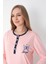 Pembe/lacivert Desenli Uzun Kol Pijama Takımı 4