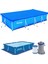 56424 Prefabrik Havuz 400X211X81CM 220V Filtre Alt Üst Örtü ve Merdiven Set 4
