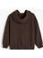 Uzun Kollu Kalp Baskılı Kapşonlu Sweatshirt 2