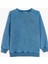 Pamuklu Baskı Detaylı Oversize Bisiklet Yaka Sweatshirt 2