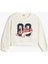 Baskılı Uzun Kollu Bisiklet Yaka Oversize Sweatshirt 1