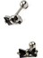 Oniks Taşlı Fiyonk 316L Anti Alerjik Cerrahi Celik Helix Kikirdak Piercing 6mm 1.2 mm 1