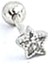 Zirkon Taşlı 925 ayar Gümüş Yıldız Figürlü Tragus Piercing 3