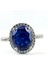 Sky Diamond Blue Paribu Tanzanit Taşlı 925AYAR Gümüş Oval Yüzük 4