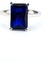 Sky Diamond Blue Creative Sapphire 925 Ayar Gümüş Baget Yüzük 2