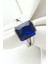 Sky Diamond Blue Creative Sapphire 925AYAR Gümüş Dikdörtgen Baget Yüzük 5