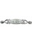 Miray 128 mm Metal Krom Kasa Beyaz Motifli / 5 Adet 1