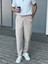 Erkek Ipli ve Beli Lastikli Jogger Chino Pantolon 1