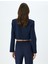 Kruvaze Düğmeli Crop Blazer Ceket 4