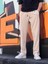 Yeni Sezon Rahat Kalıp Esnek Kumaş Beli Lastikli Baggy Jogger Pantolon 1