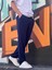 Yeni Sezon Rahat Kalıp Esnek Kumaş Beli Lastikli Baggy Jogger Pantolon 2