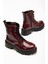 Bordo Rugan Bağcıklı Fermuarlı Günlük Kadın Bot 2