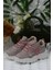 Cool Verom Pudra Bağcık Görünümlü Cırtlı Sneaker Çocuk Ayakkabı 3